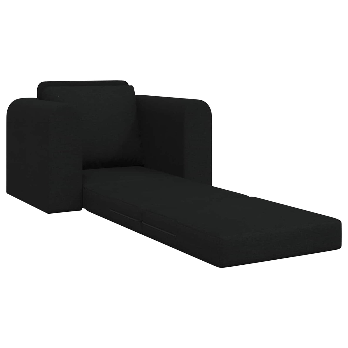 Folding Sofa Bed Black 98 x 71 x 83 cm Fabric