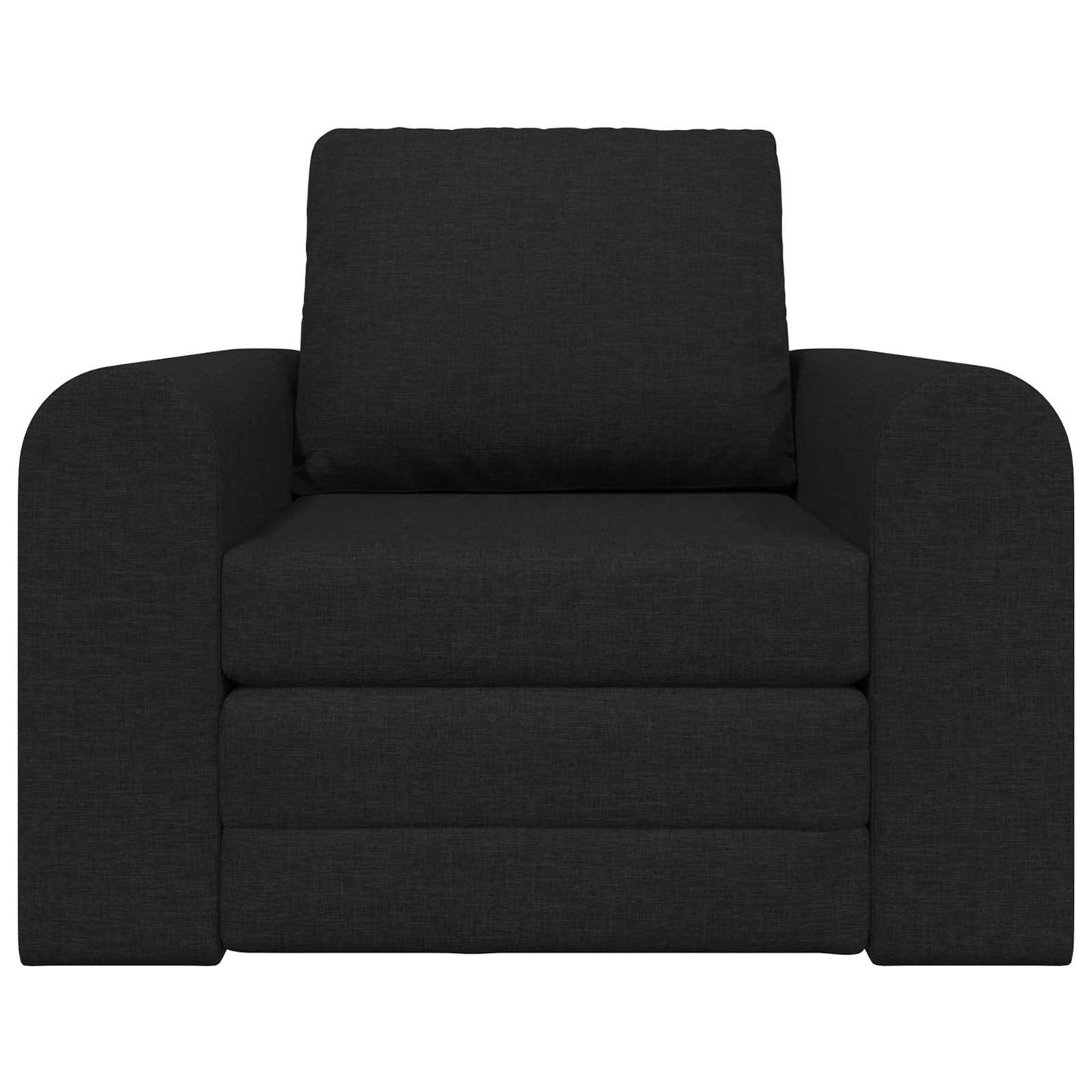 Folding Sofa Bed Black 98 x 71 x 83 cm Fabric