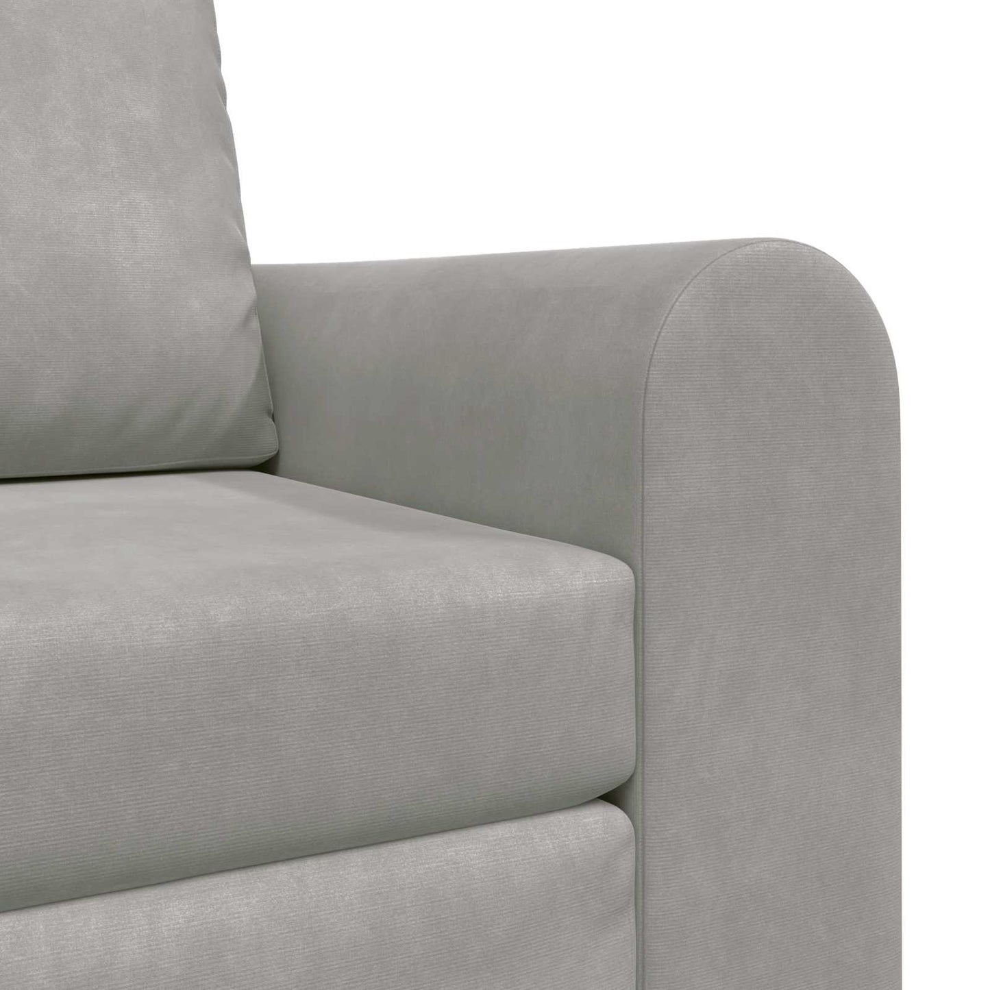 Folding Sofa Bed Light Grey 98 x 71 x 83 cm Velvet