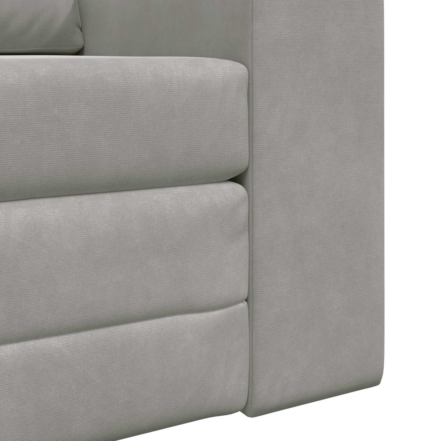Folding Sofa Bed Light Grey 98 x 71 x 83 cm Velvet