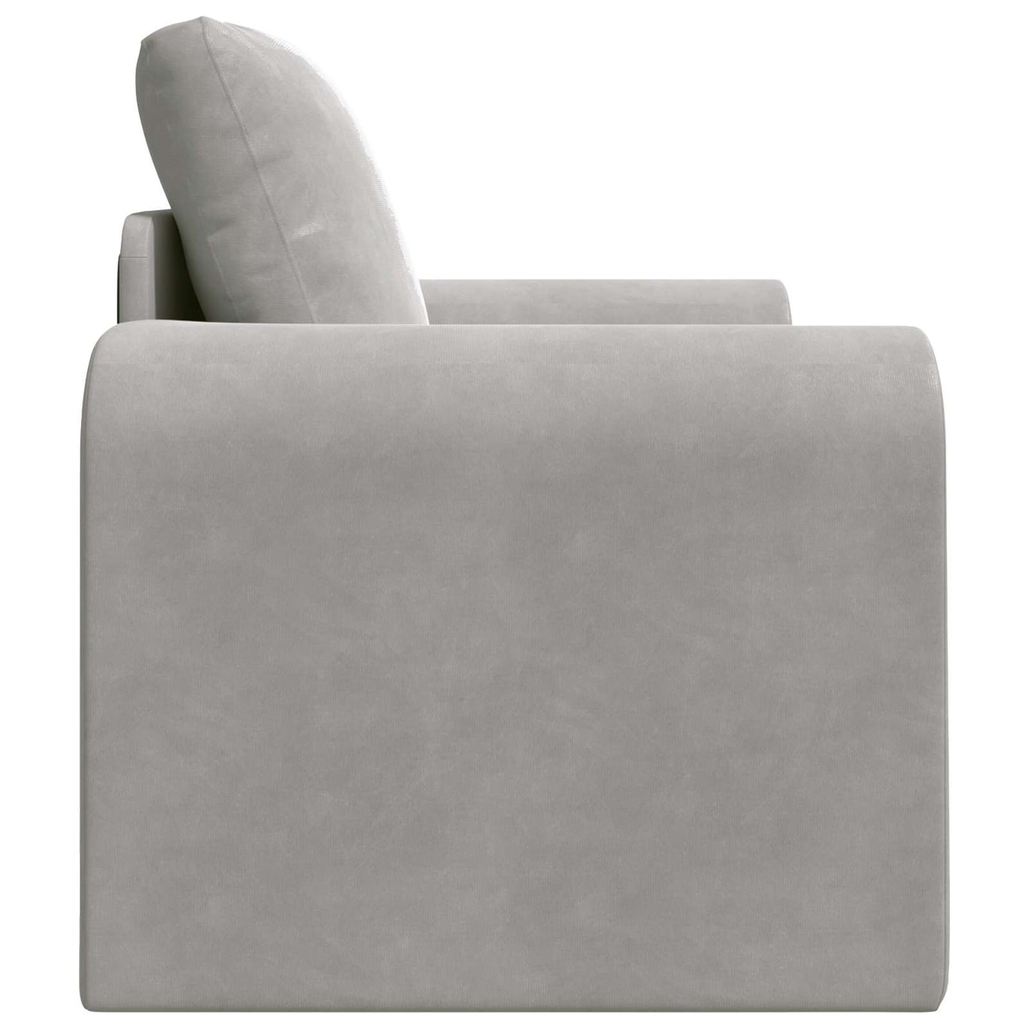 Folding Sofa Bed Light Grey 98 x 71 x 83 cm Velvet