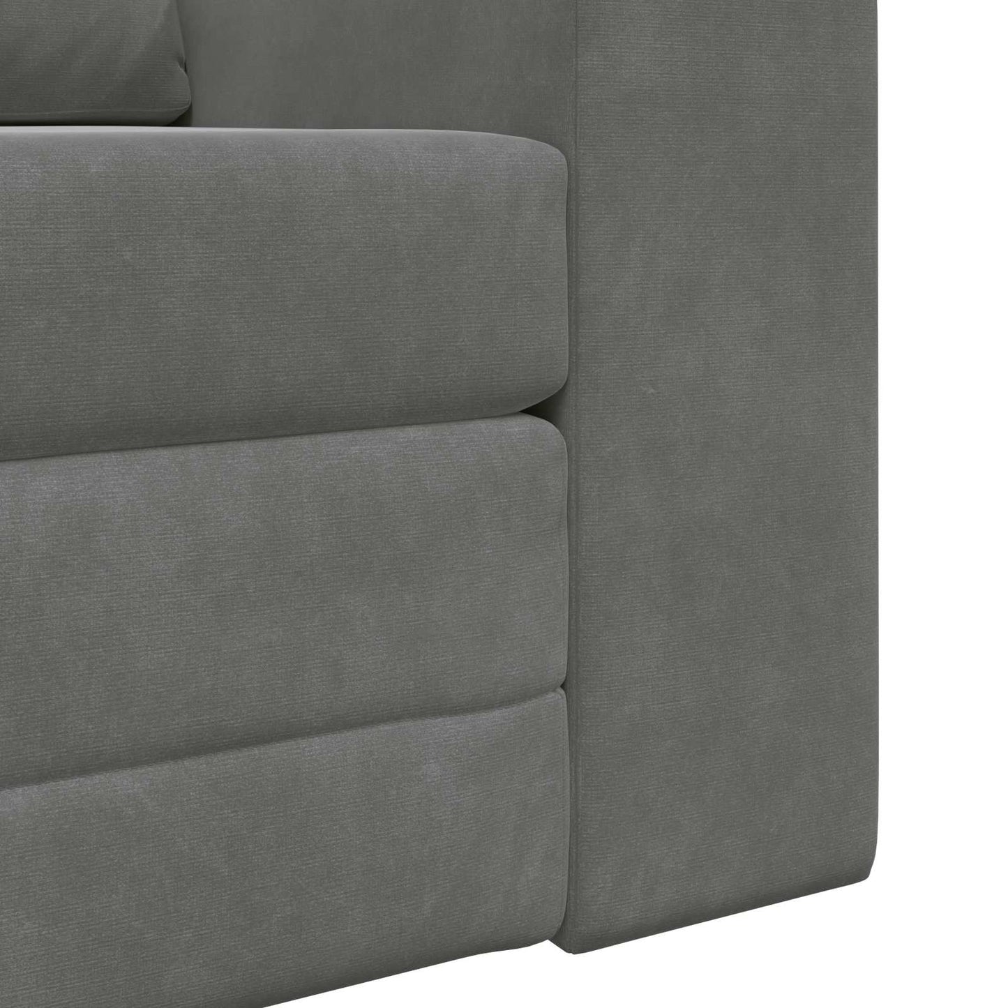 Folding Sofa Bed Dark Grey 98 x 71 x 83 cm Velvet