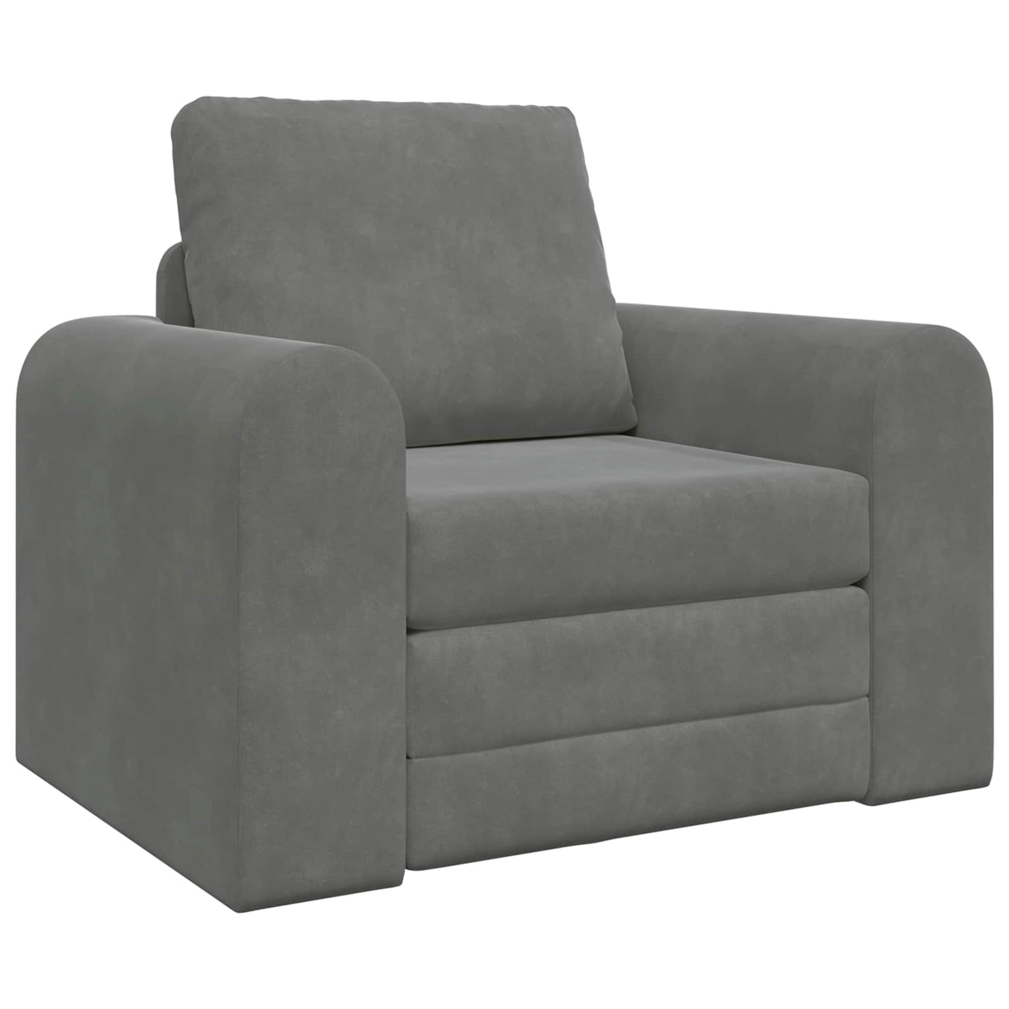 Folding Sofa Bed Dark Grey 98 x 71 x 83 cm Velvet