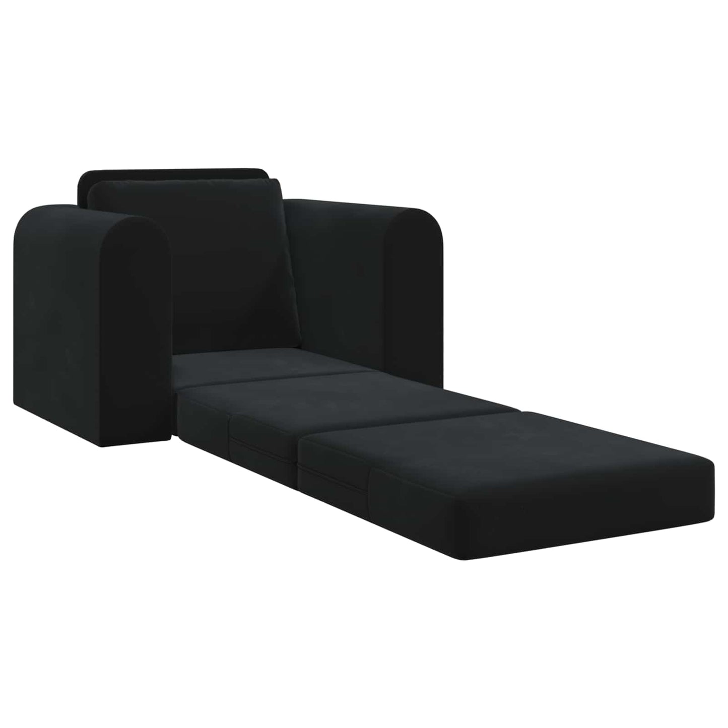 Folding Sofa Bed Black 98 x 71 x 83 cm Velvet
