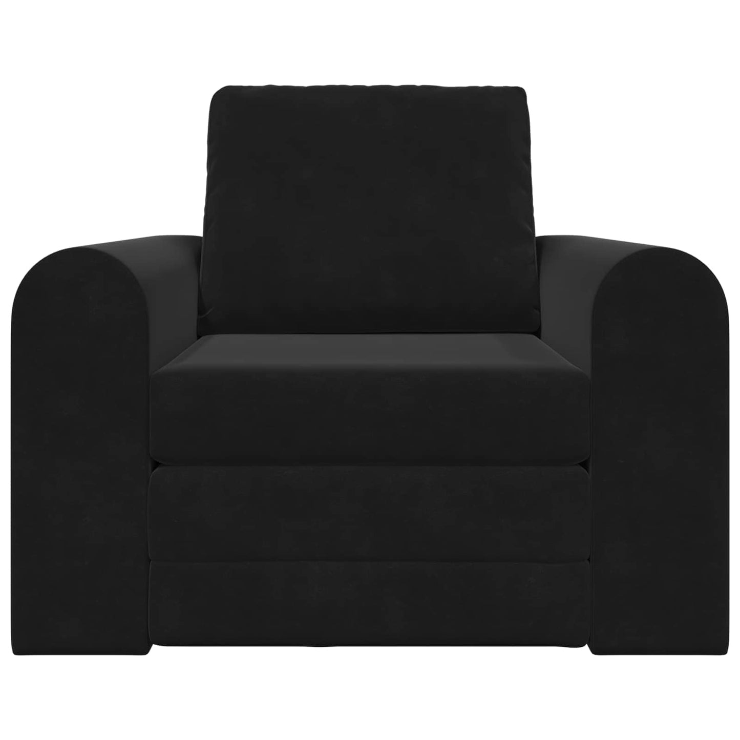 Folding Sofa Bed Black 98 x 71 x 83 cm Velvet