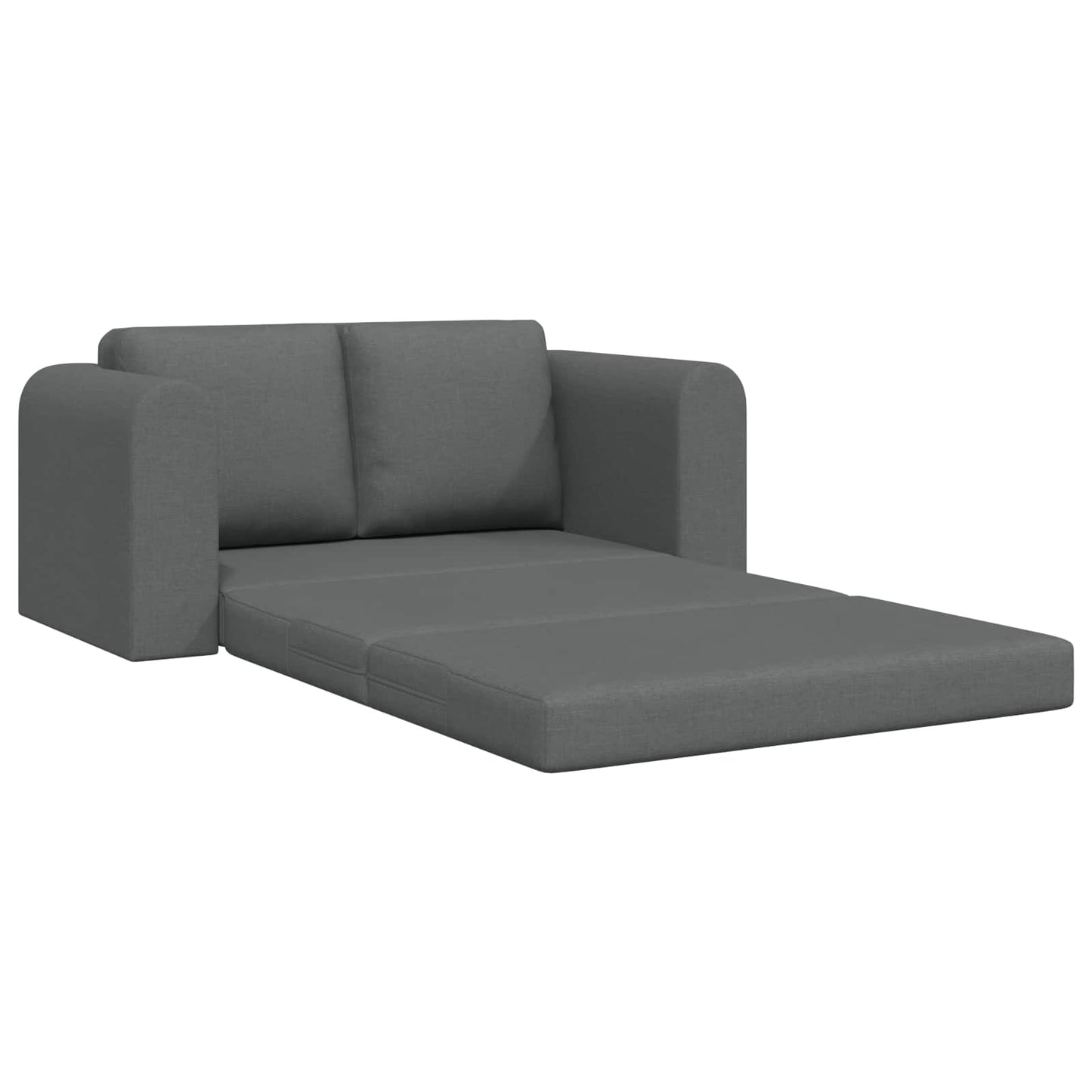 Folding Sofa Bed Dark Grey 148 x 71 x 83 cm Fabric