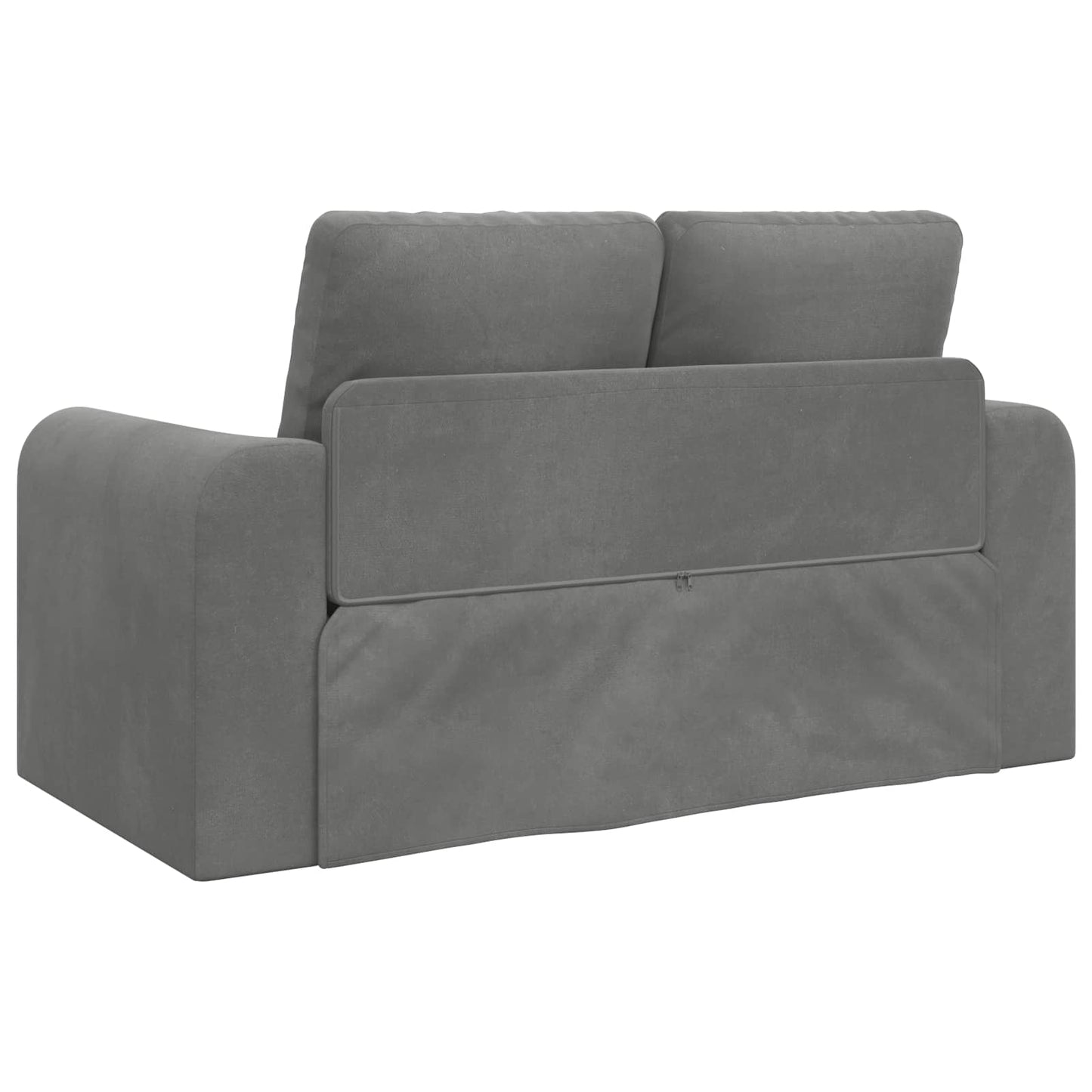Folding Sofa Bed Dark Grey 148 x 71 x 83 cm Velvet