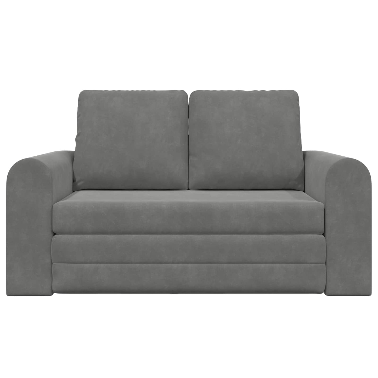 Folding Sofa Bed Dark Grey 148 x 71 x 83 cm Velvet