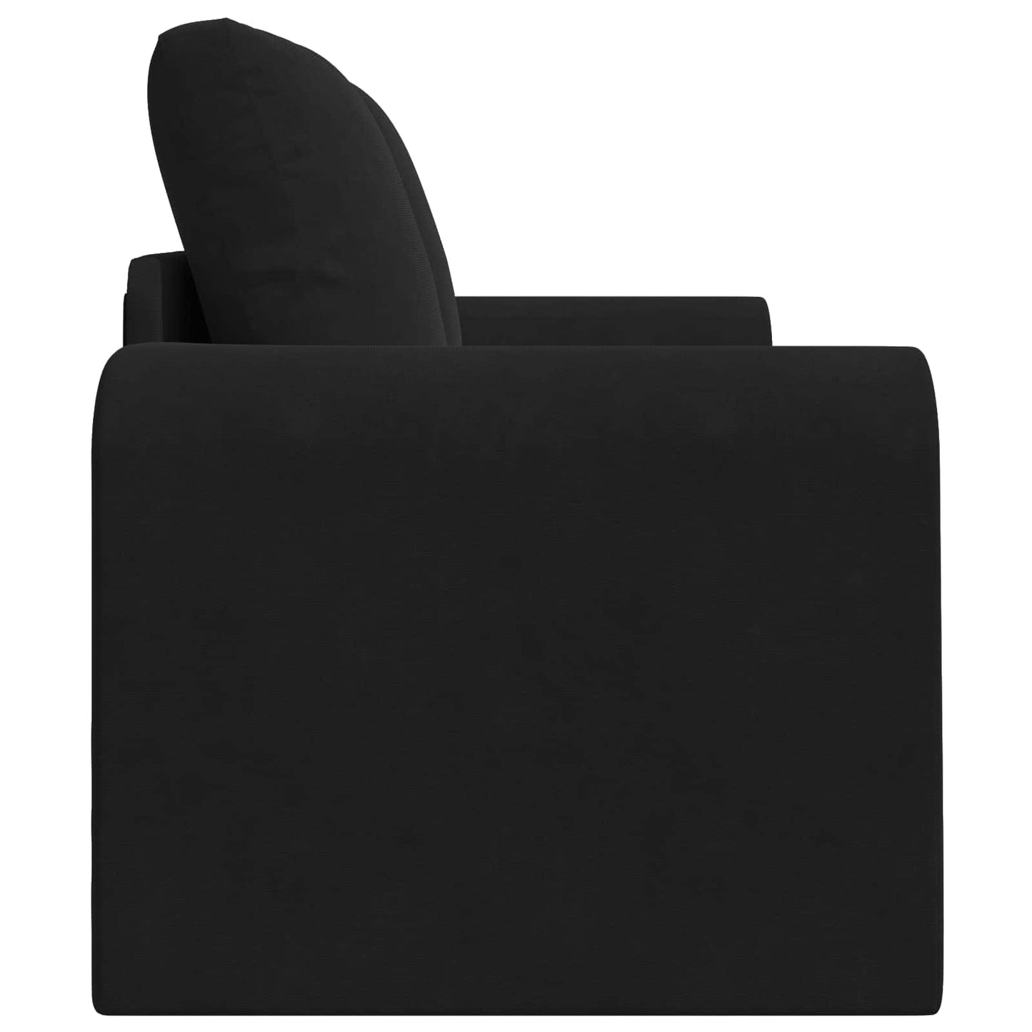 Folding Sofa Bed Black 148 x 71 x 83 cm Velvet