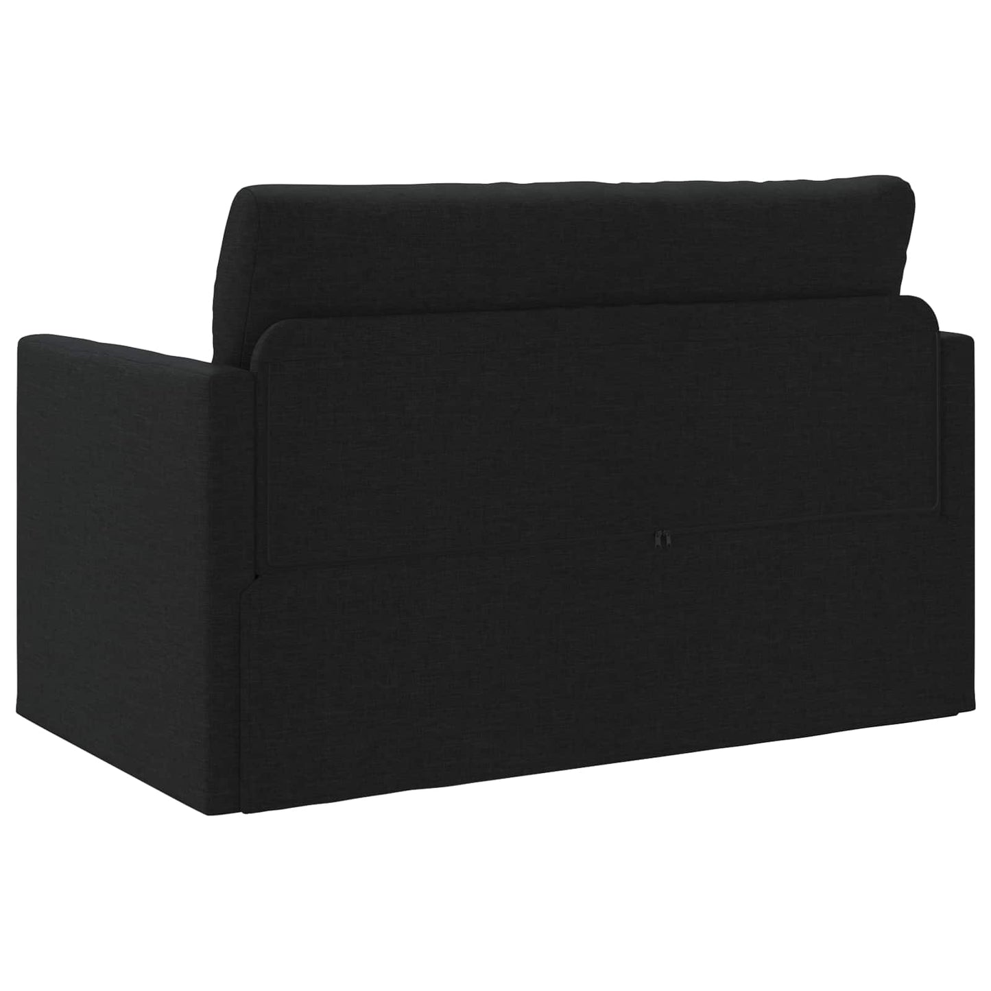 2-Seater Folding Sofa Bed Black 124 x 71 x 78 cm Fabric