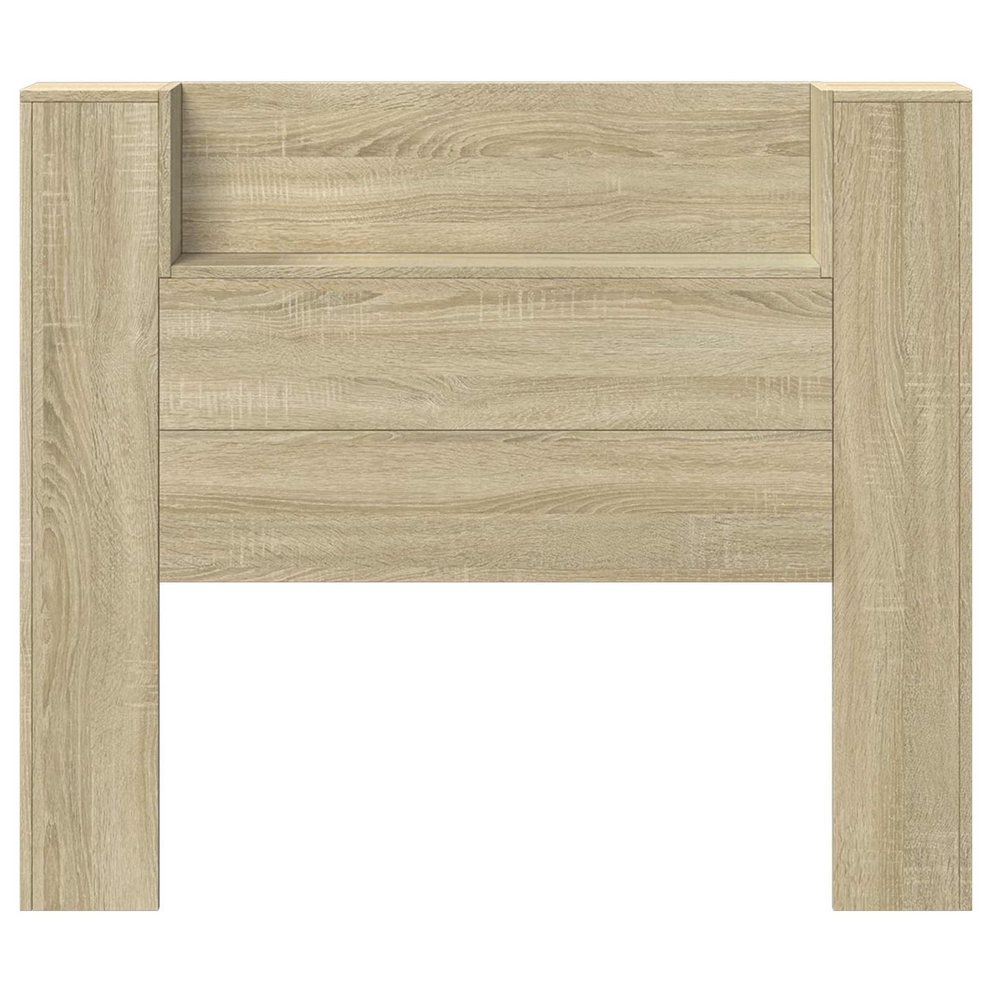 Headboard Cabinet with LED Sonoma 120 x 16.5 x 103.5 cm