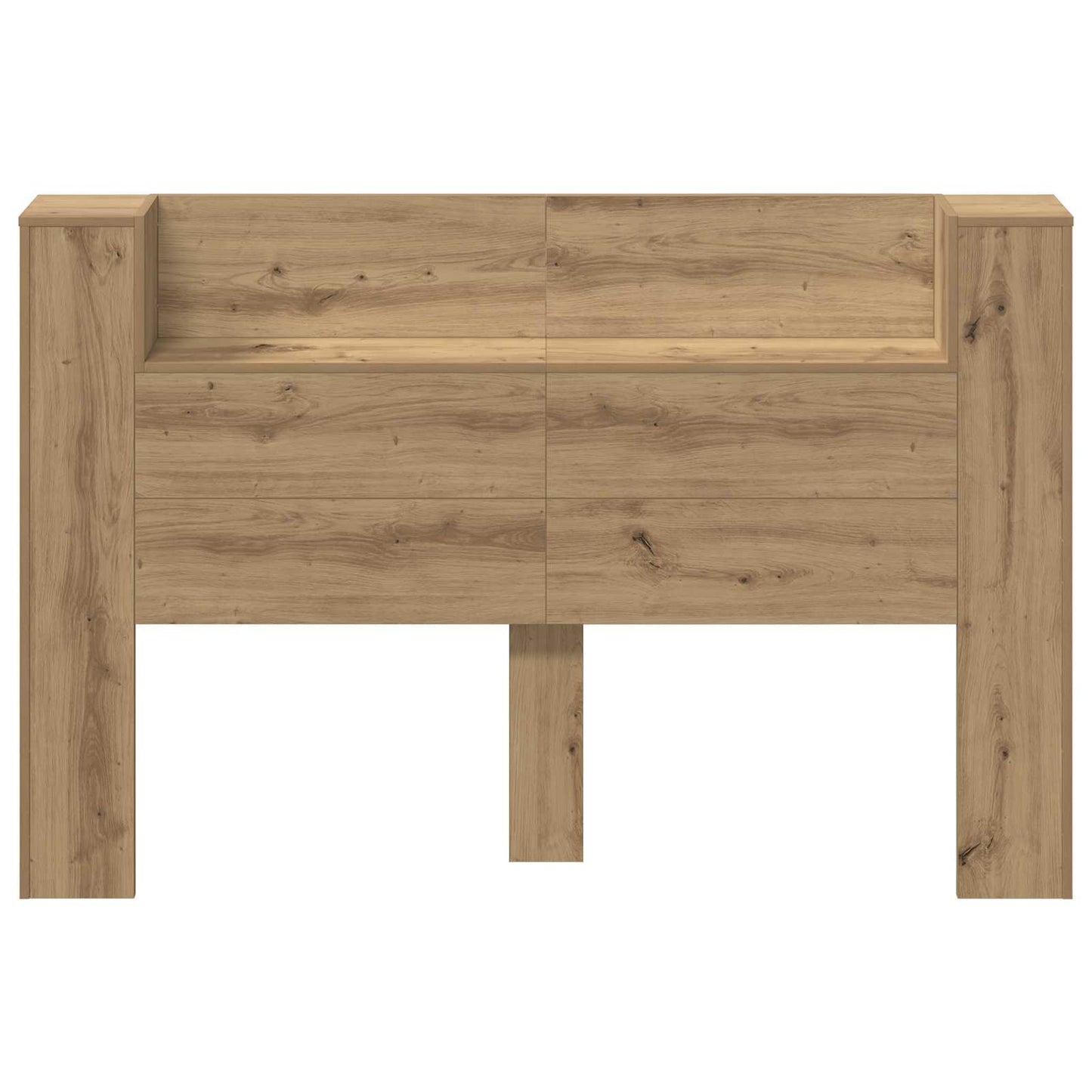 Headboard Cabinet with LED Artisan Oak 160 x 16.5 x 103.5 cm
