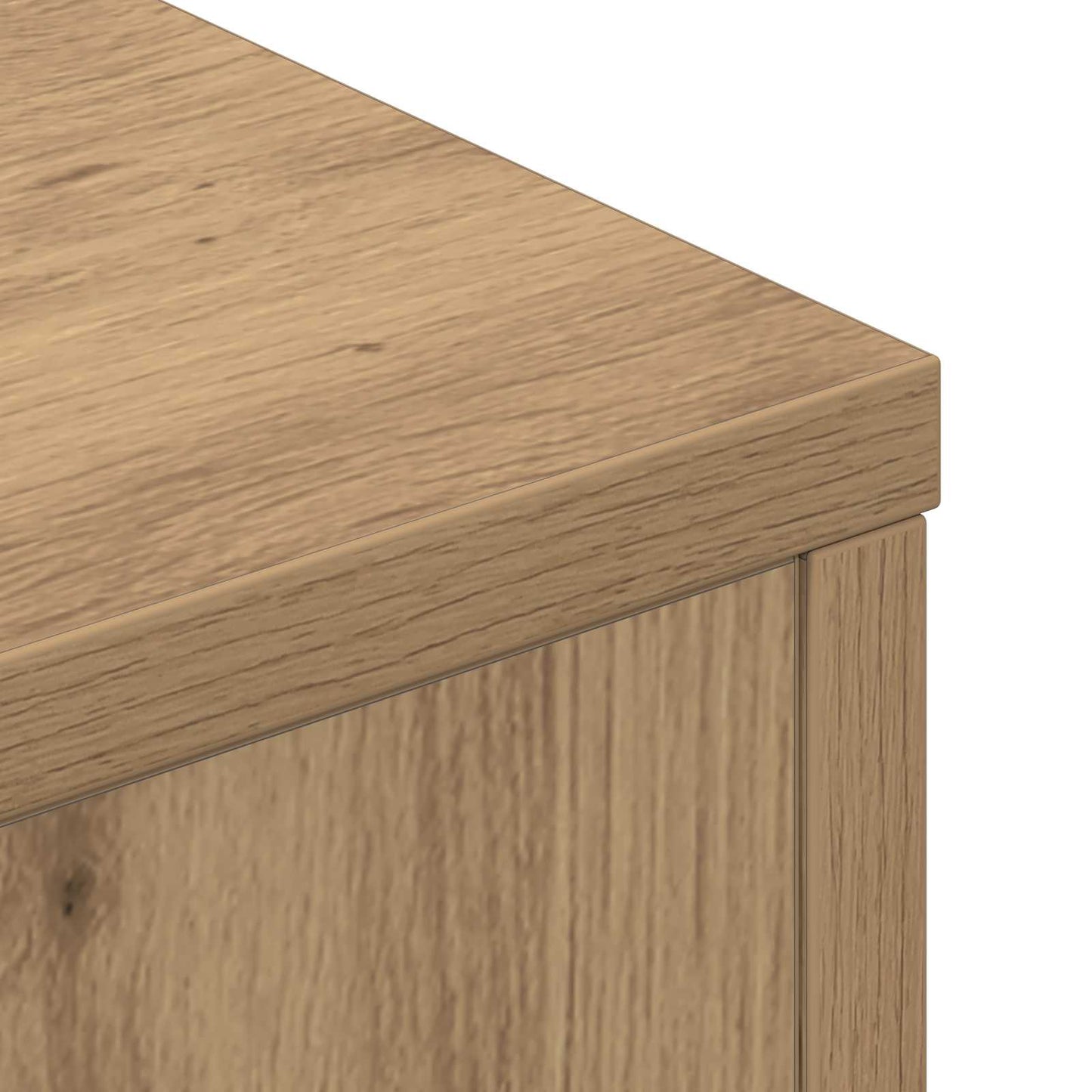 Headboard Cabinet with LED Artisian Oak 180 x 16.5 x 103.5 cm