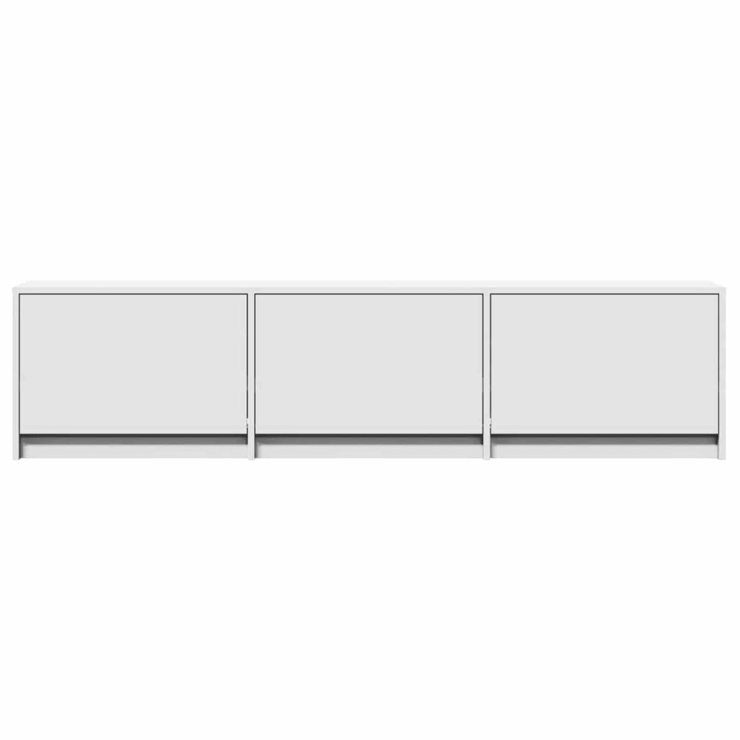 TV Cabinet with LED White 165 x 34 x 40 cm Engineered Wood