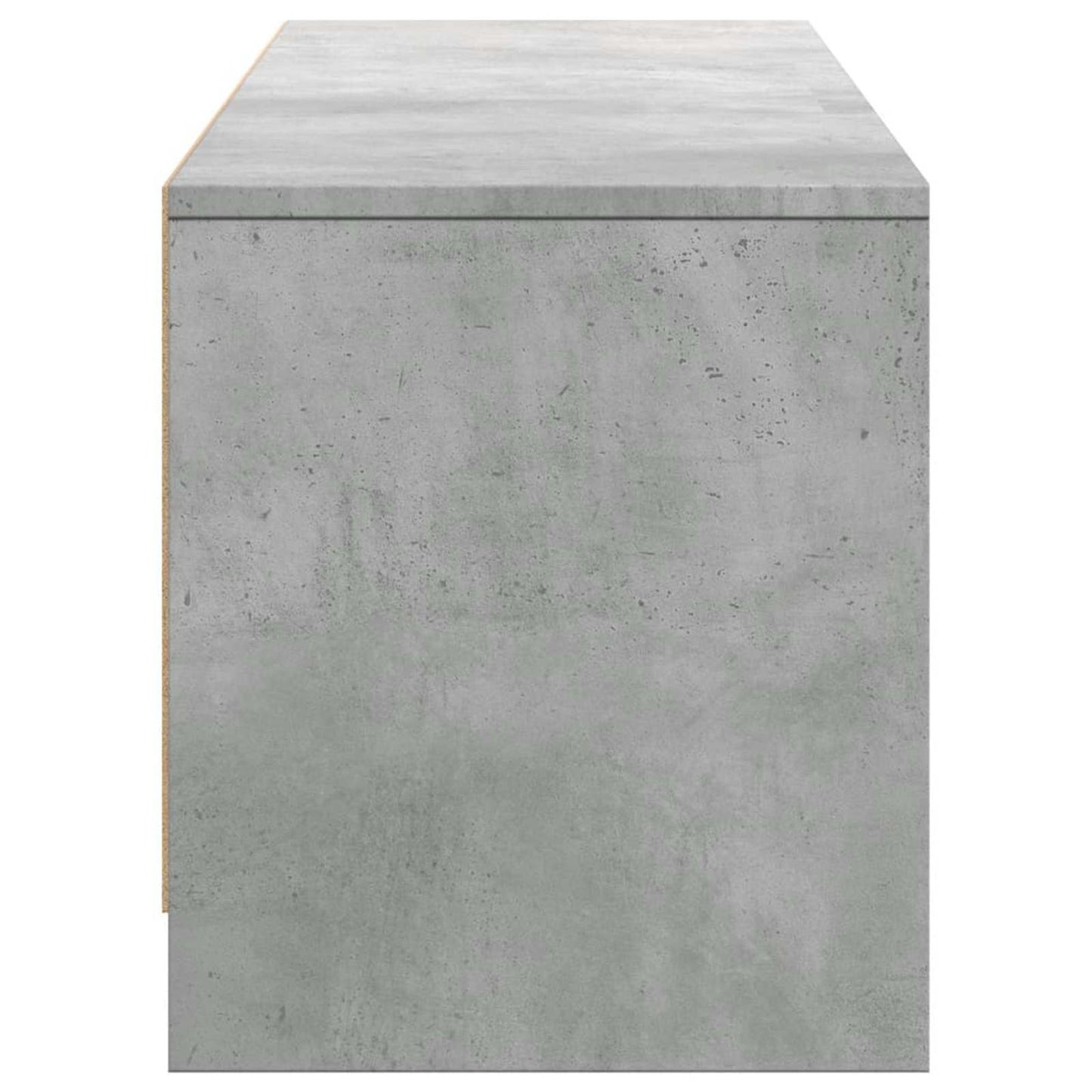 TV Cabinet with LED Concrete 165 x 34 x 40 cm Engineered Wood