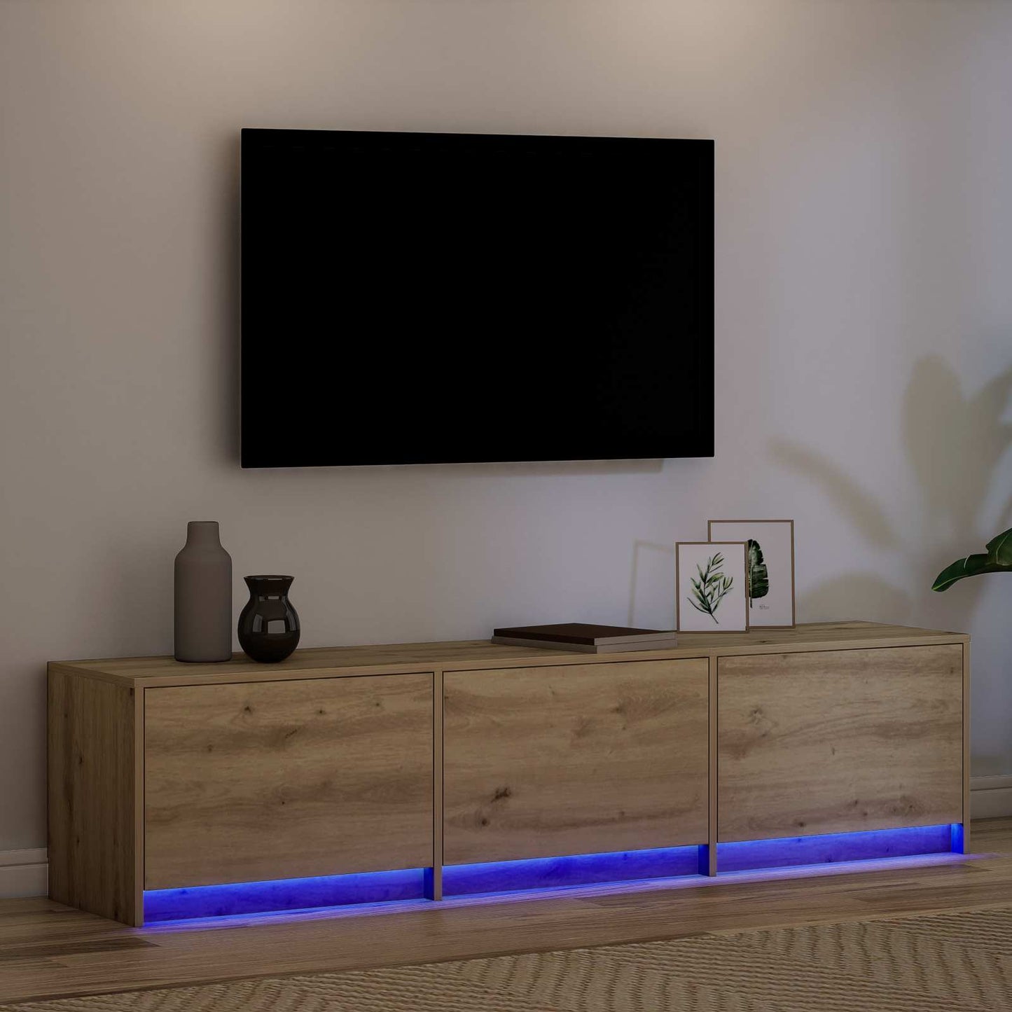 TV Cabinet Artisan Oak 165 x 34 x 40 cm Engineered Wood