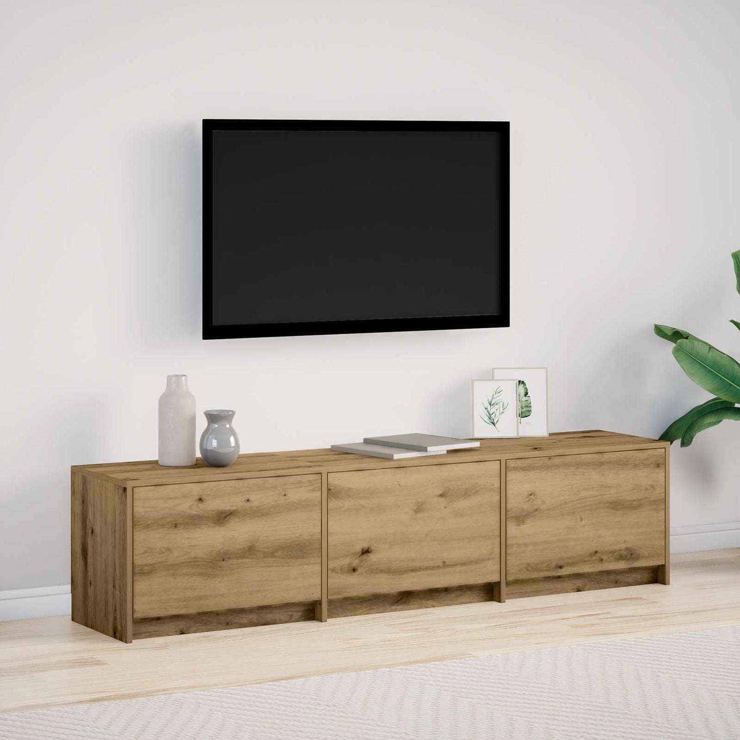 TV Cabinet Artisan Oak 165 x 34 x 40 cm Engineered Wood