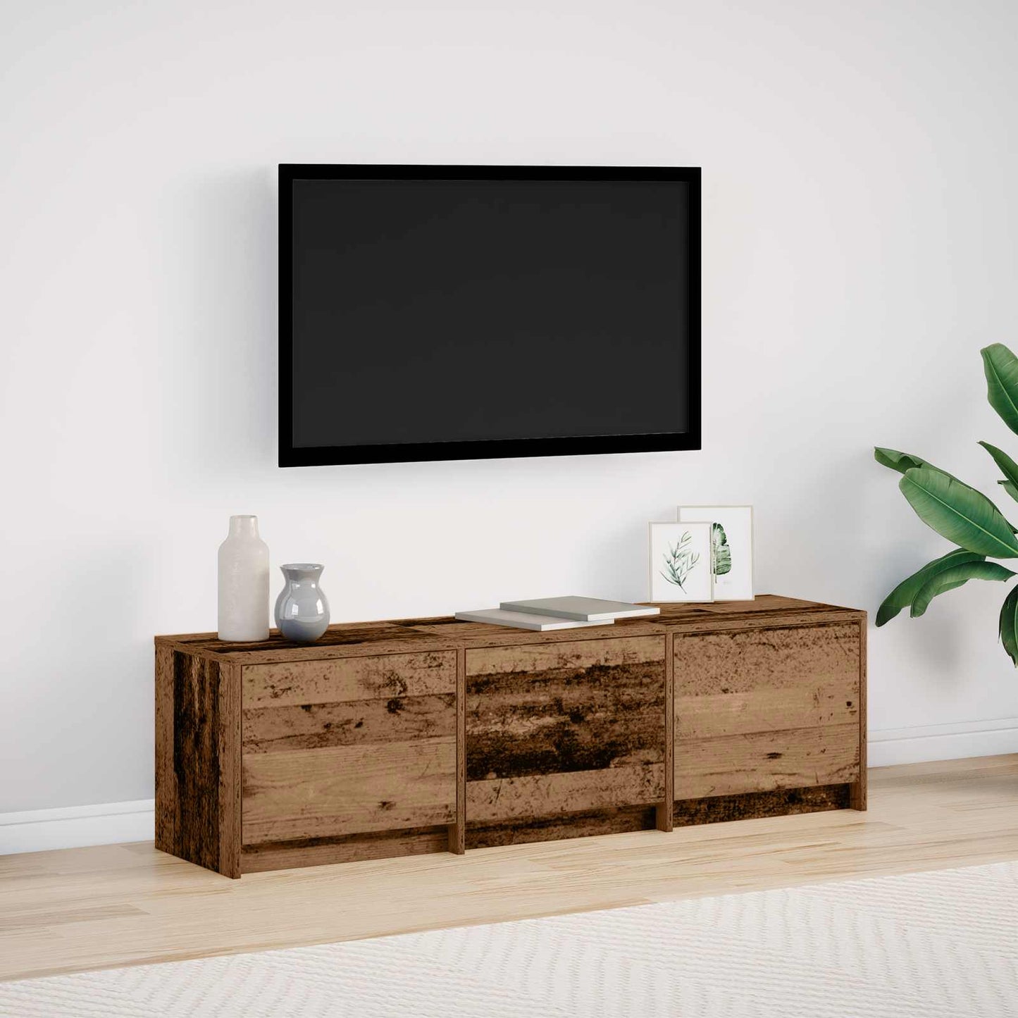 TV Cabinet 140 x 34 x 40 cm Old Wood Engineered Wood