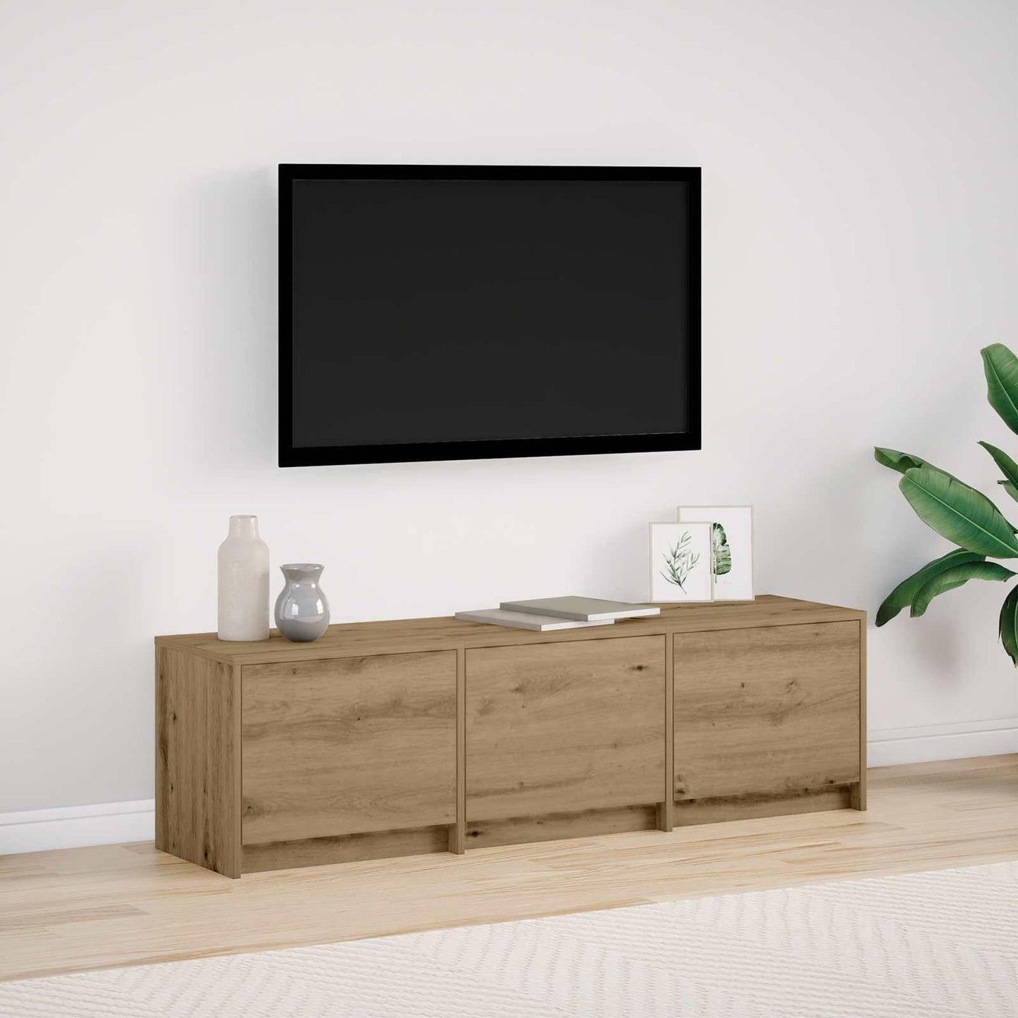 TV Cabinet Artisan Oak 140 x 34 x 40 cm Engineered Wood