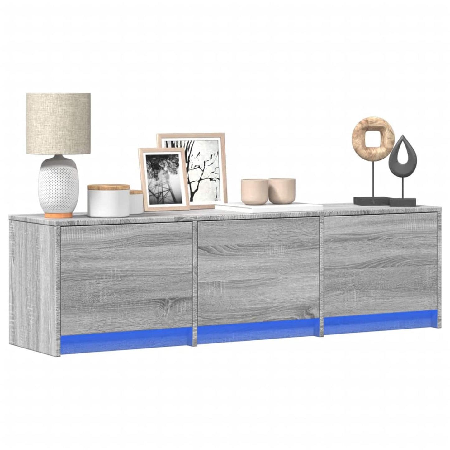 TV Cabinet Grey Sonoma 140 x 34 x 40 cm Engineered Wood