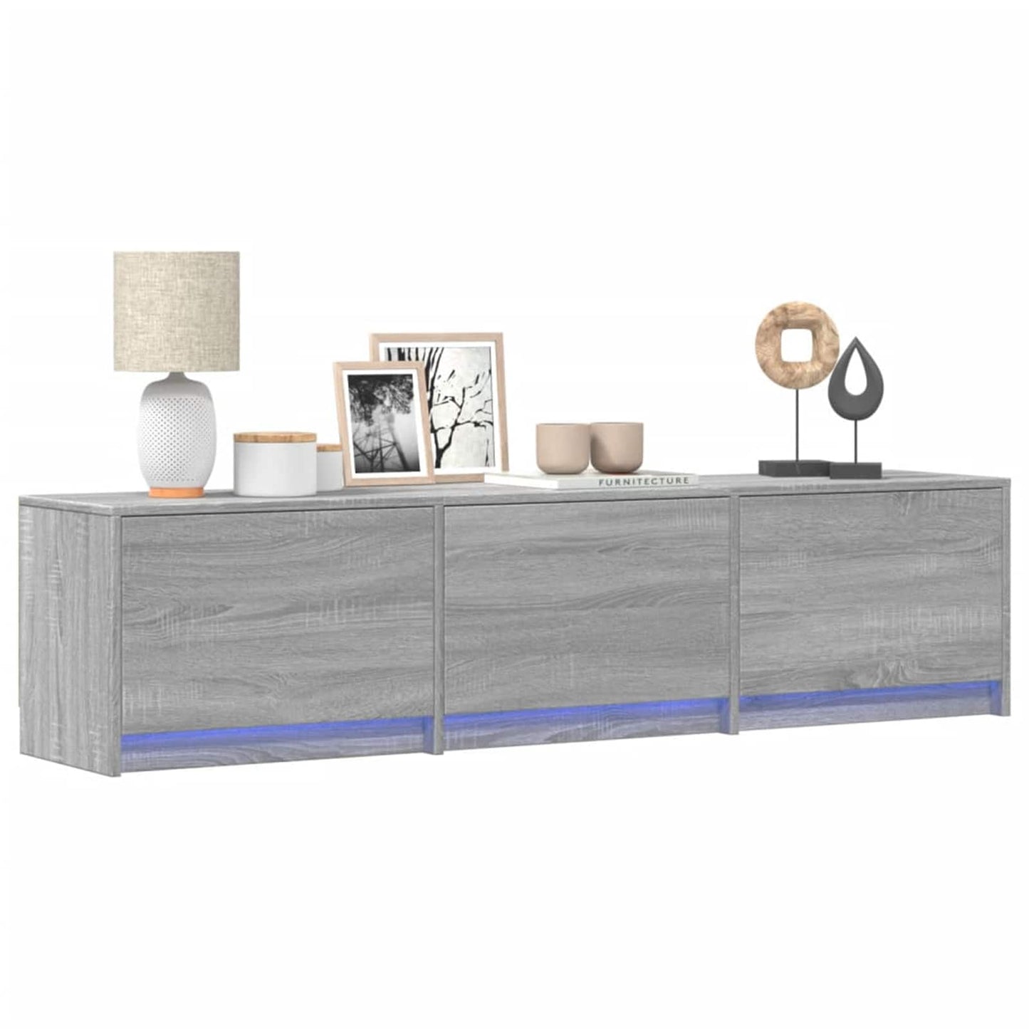 TV Cabinet Grey Sonoma 165 x 34 x 40 cm Engineered Wood