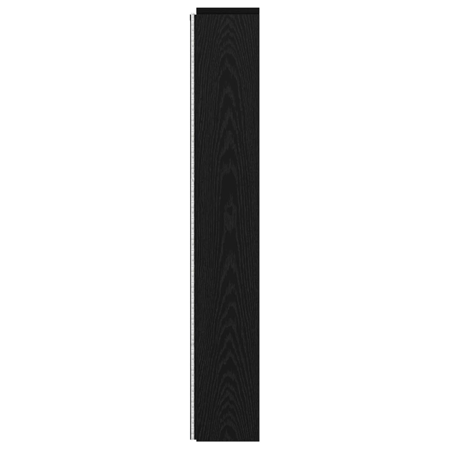 Headboard Cabinet with LED Black Oak 160 x 16.5 x 103.5 cm