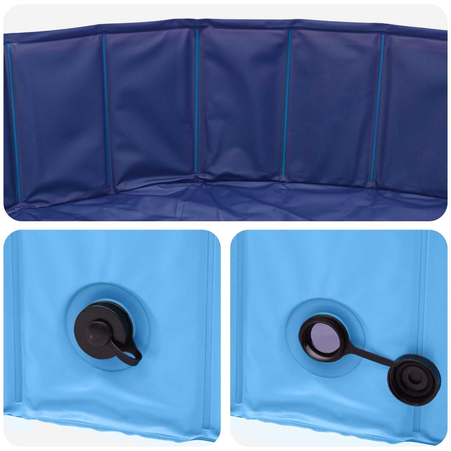 Children Swimming Pool Folding Blue Ø300 x 38 cm