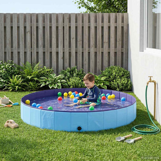 Children Swimming Pool Ø300 x 38 cm Round for Child for Blue