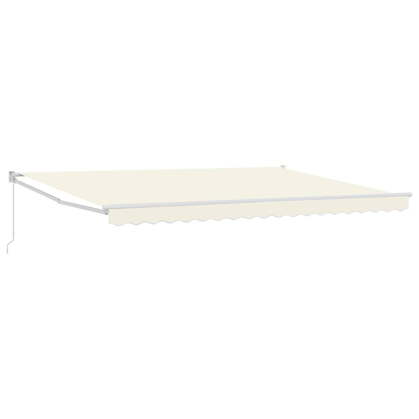 Retractable Awning Cream 4 x 2 m 100% Polyester and Aluminium
