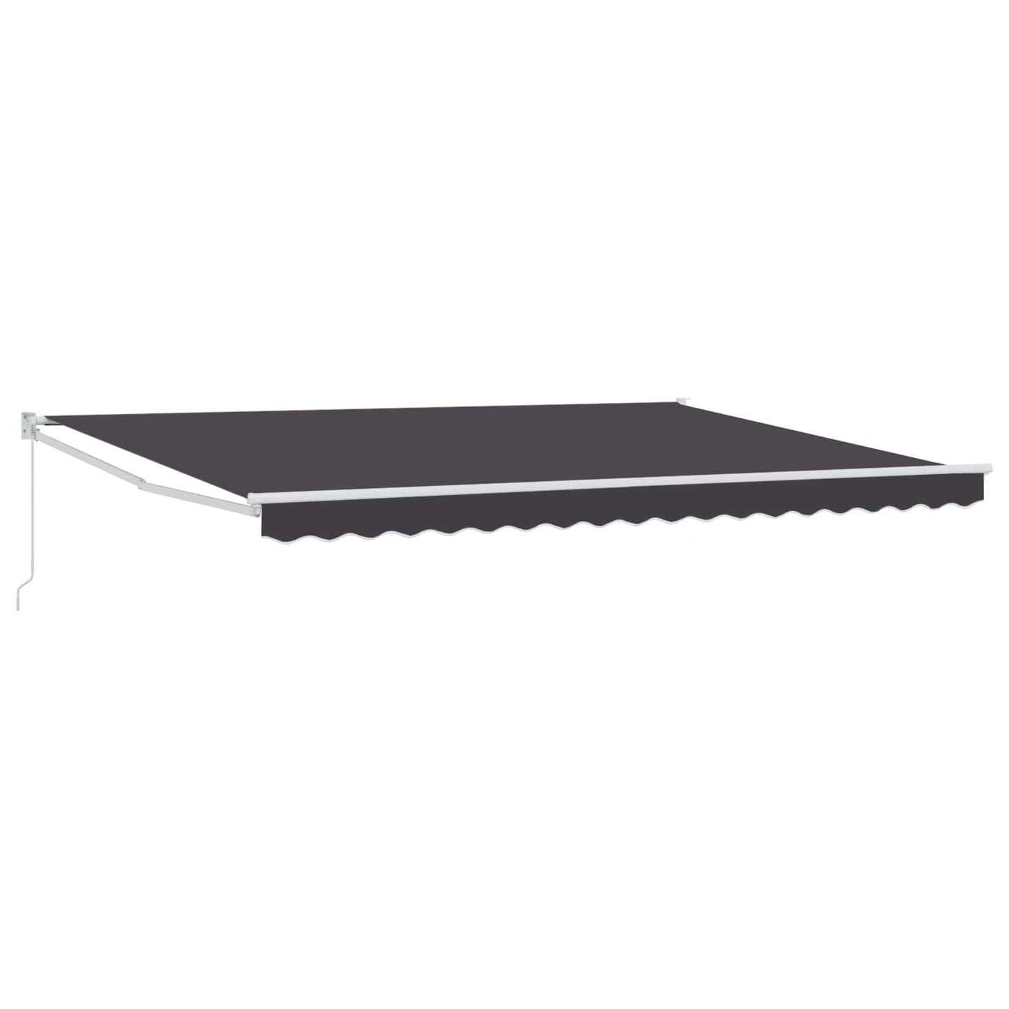 Retractable Awning Anthracite 4 x 2 m Polyester and Aluminium