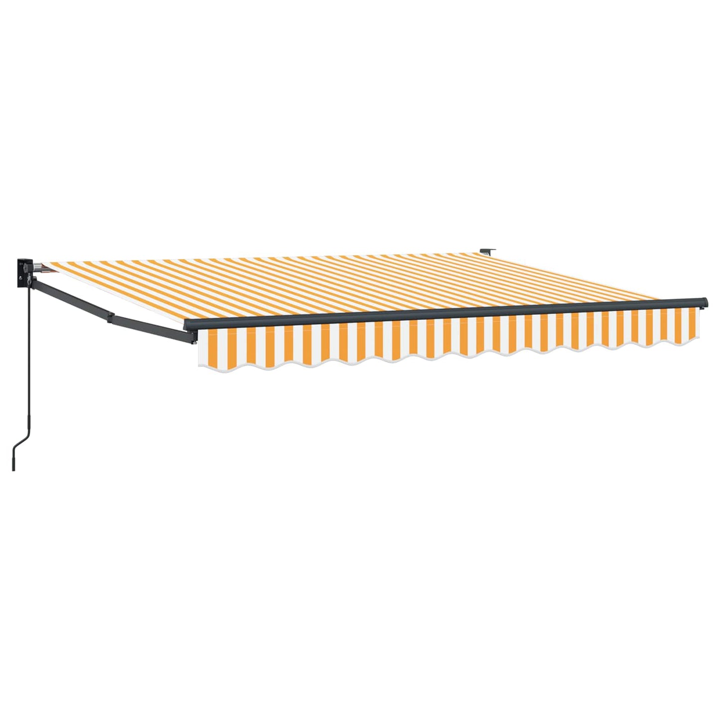 Retractable Awning Yellow and white 3 x 2 m