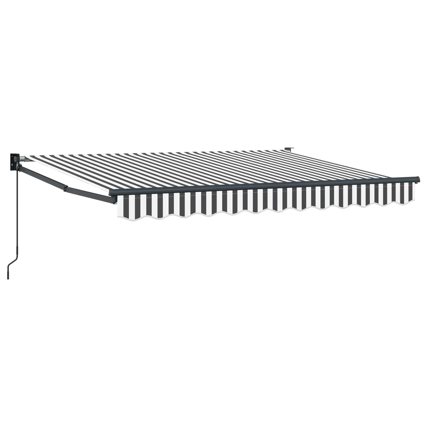 Retractable Awning Anthracite and White 3 x 2 m