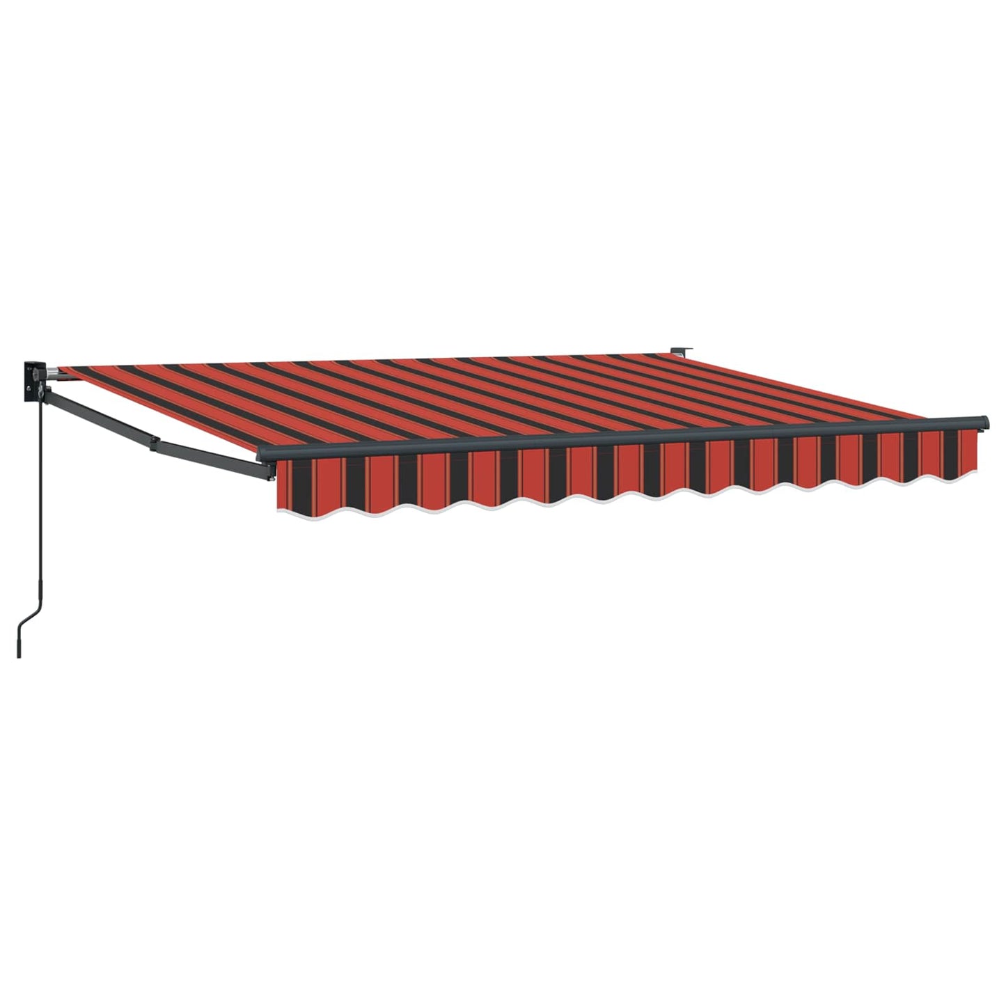 Retractable Awning Orange, Black and Yellow 3.5 x 2 m