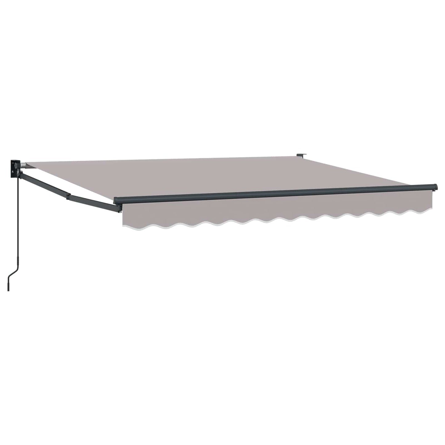Retractable Awning Light Grey 3.5 x 2 m
