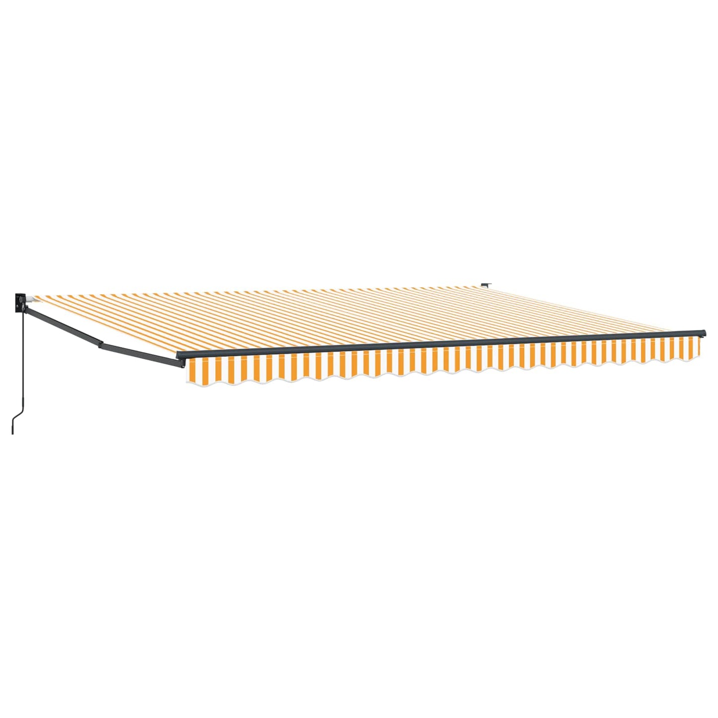 Retractable Awning Yellow and white 4 x 2 m