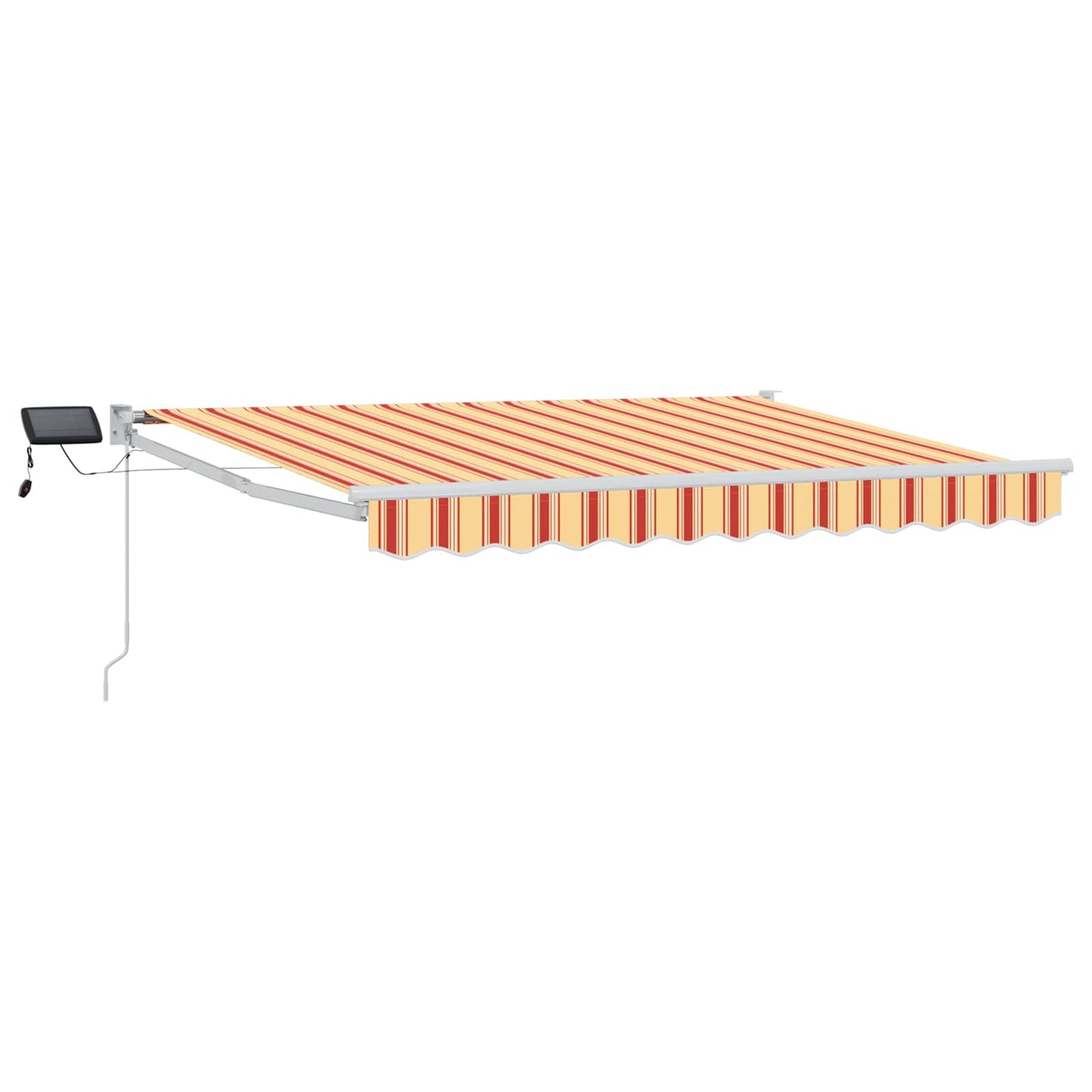 Manual Retractable Awning with LEDs Multicolour 2.5 x 2 m