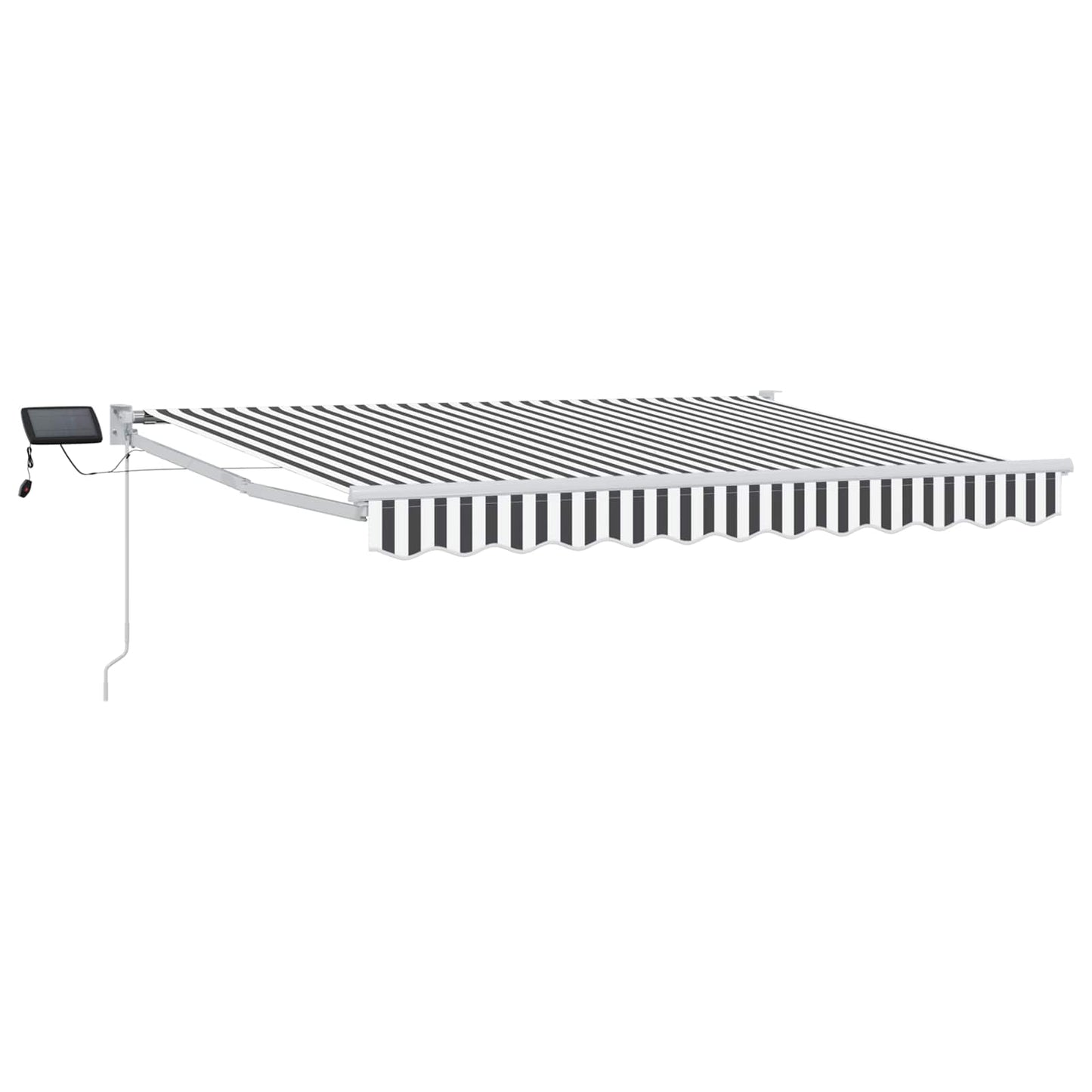 Manual Retractable Awning with LEDs 3.5 x 2.5 m