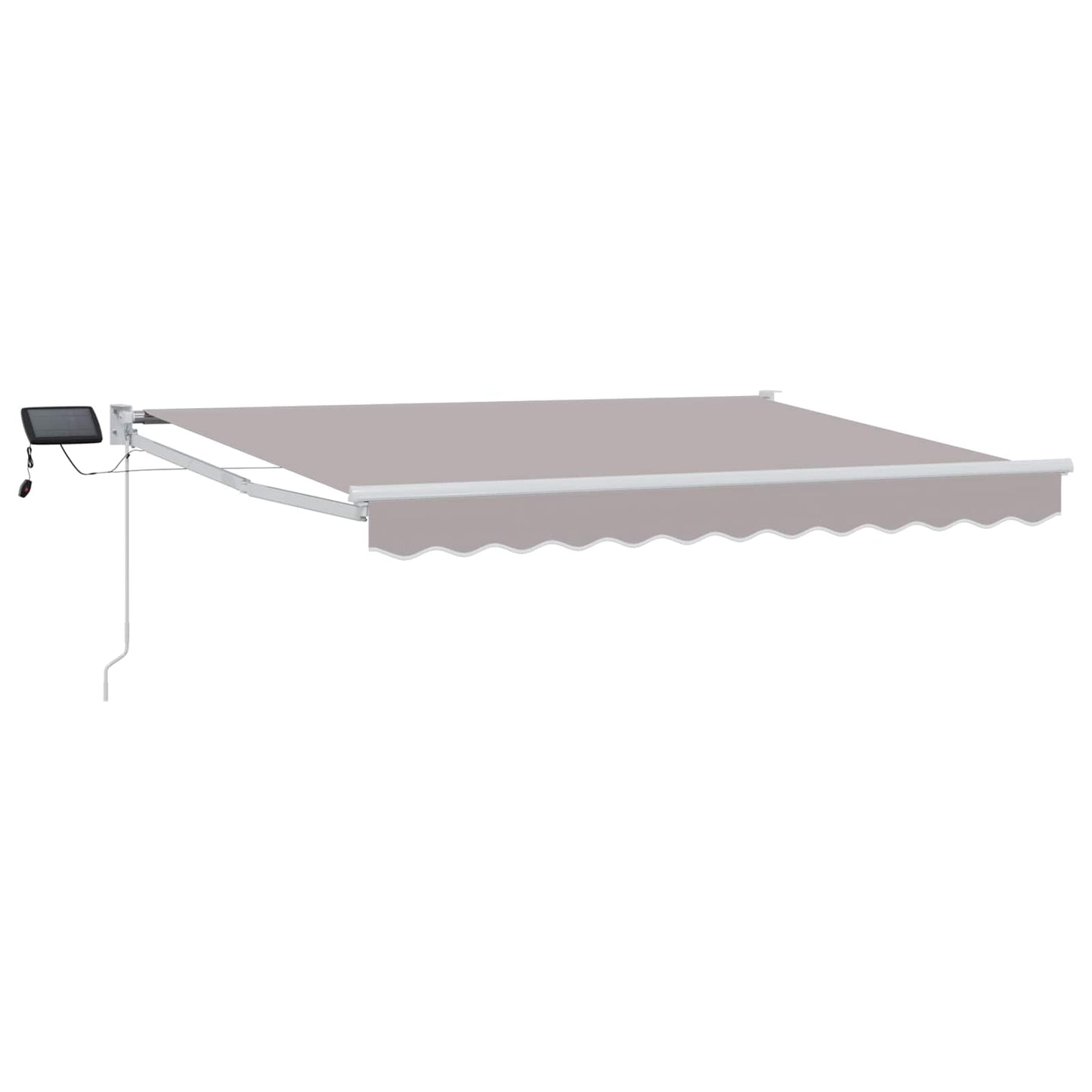 Manual Retractable Awning with LEDs 3.5 x 2.5 m
