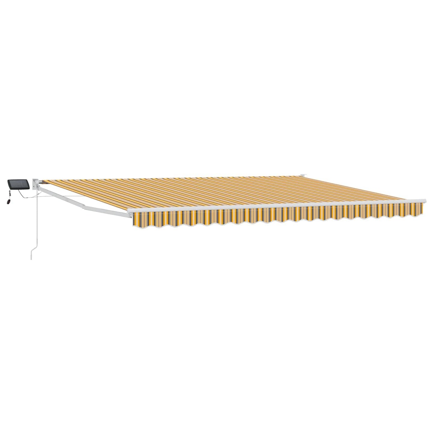 Manual Retractable Awning with LEDs 5 x 3 m