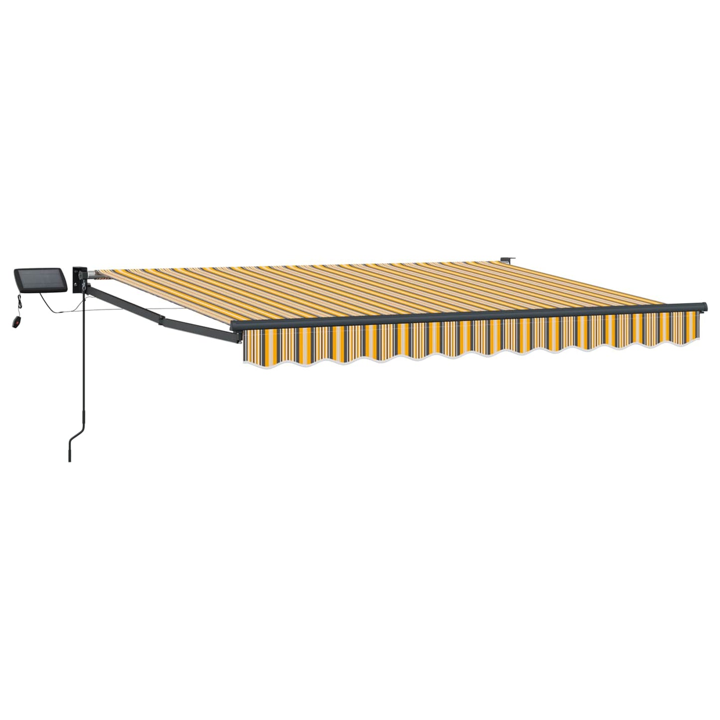Manual Retractable Awning with LEDs 2.5 x 2 m