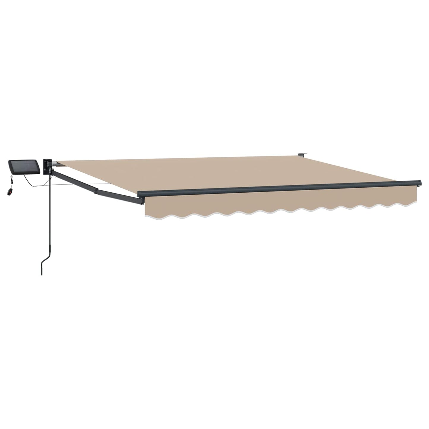 Manual Retractable Awning with LEDs 2.5 x 2 m