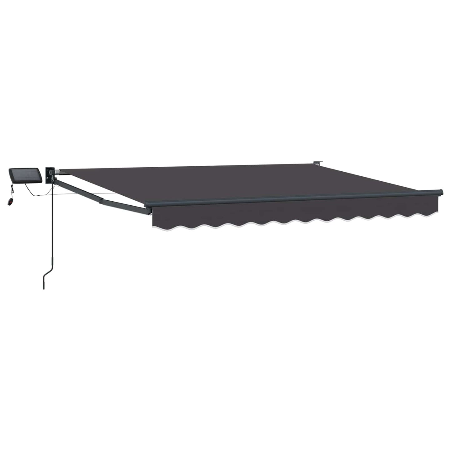 Manual Retractable Awning with LEDs Anthracite 3 x 2 m