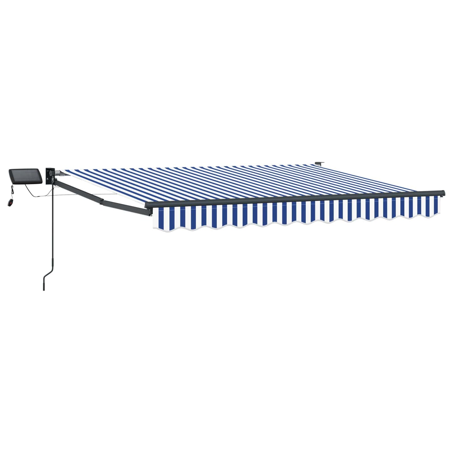 Manual Retractable Awning with LEDs 3.5 x 2 m