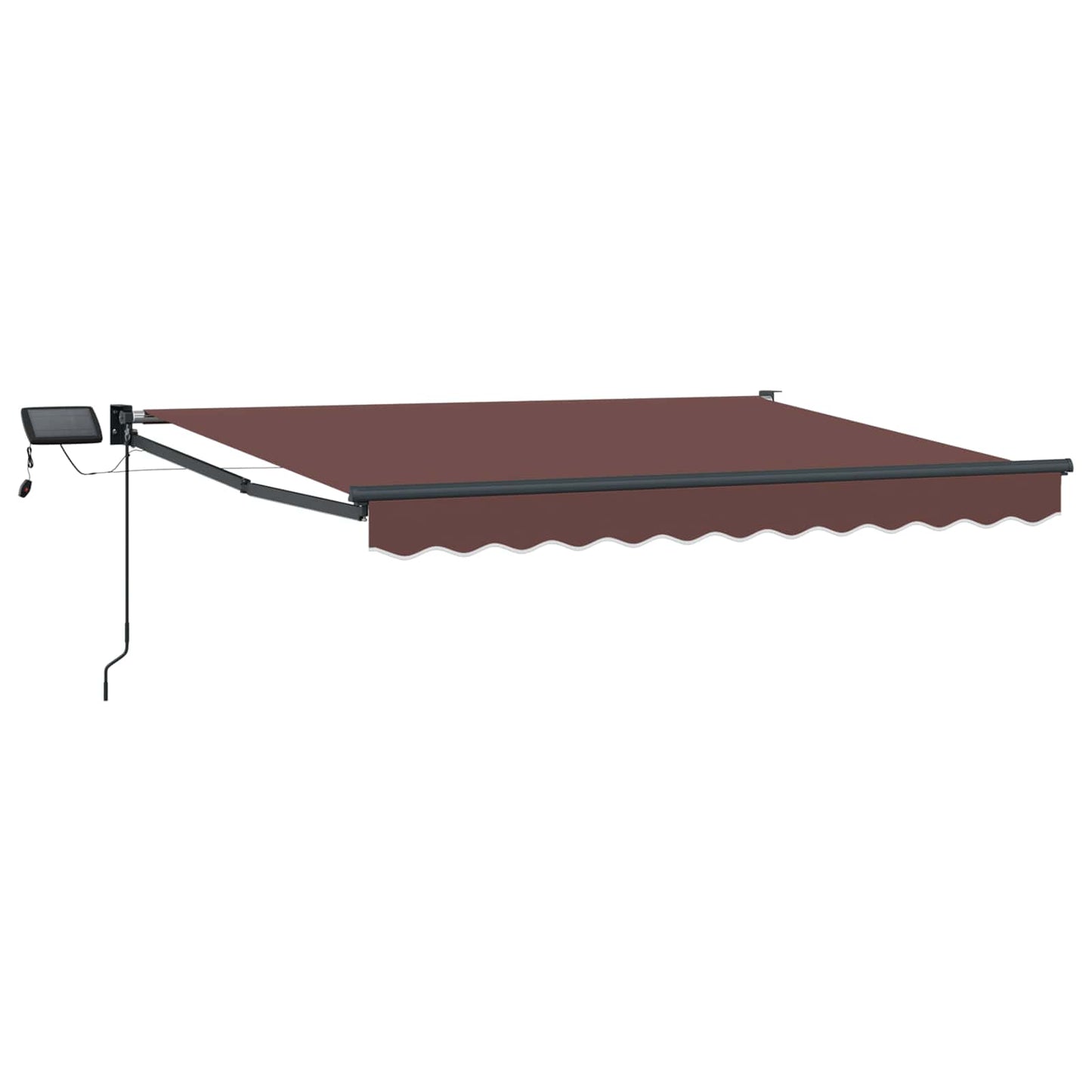 Manual Retractable Awning with LEDs 3.5 x 2 m