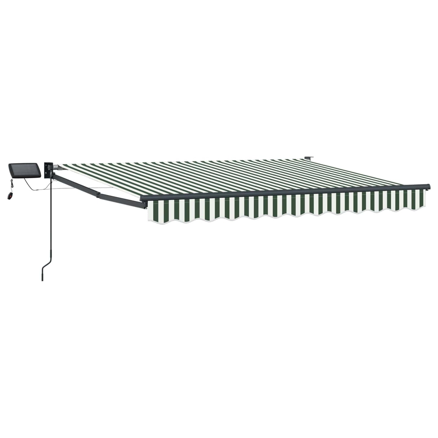 Manual Retractable Awning with LEDs 3.5 x 2 m