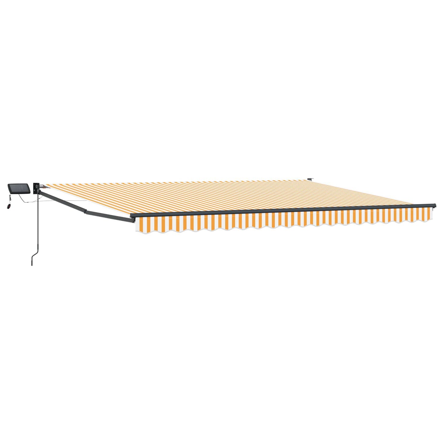Manual Retractable Awning with LEDs 4 x 2 m