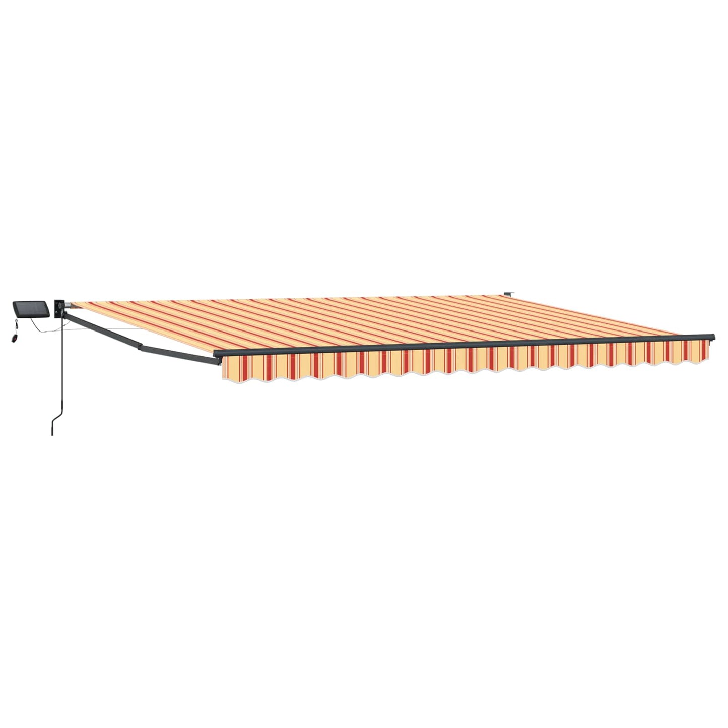 Manual Retractable Awning with LEDs Multicolour 4 x 2 m