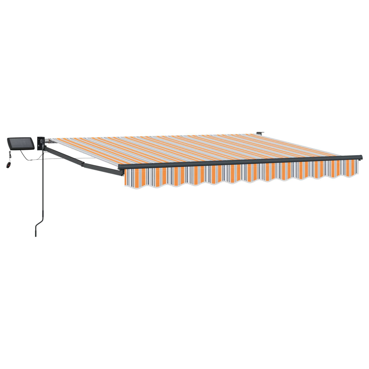 Manual Retractable Awning with LEDs 3.5 x 2.5 m