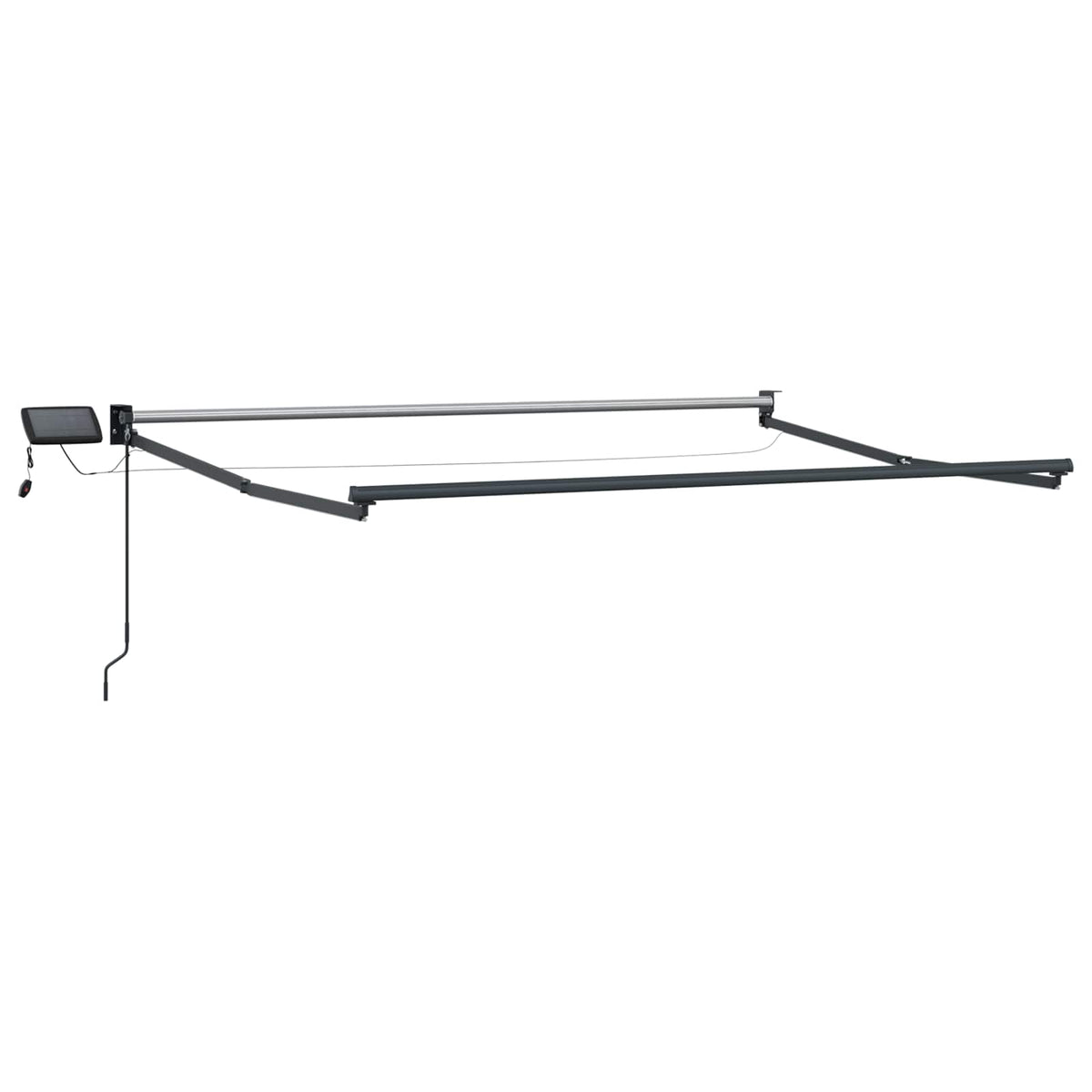 Manual Retractable Awning with LEDs 3.5 x 2.5 m