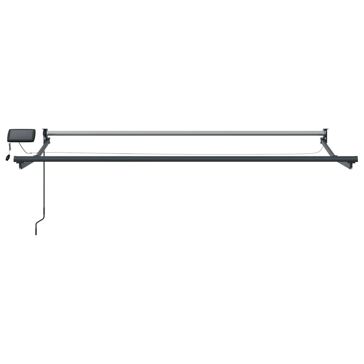 Manual Retractable Awning with LEDs 3.5 x 2.5 m